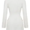 Amia White Blazer Mini Dress