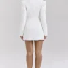 Amia White Blazer Mini Dress