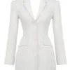 Amia White Blazer Mini Dress