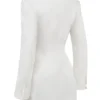 Amia White Blazer Mini Dress