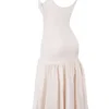 Amore Vintage Cream Dropped Waist Midi Dress