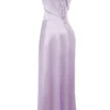 Anabella Orchid Lace Up Maxi Dress