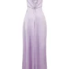 Anabella Orchid Lace Up Maxi Dress
