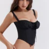 Analia Black Bustier Corset