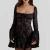 Analissa Black Lace Corset Dress