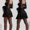 Analissa Black Lace Corset Dress