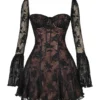Analissa Black Lace Corset Dress