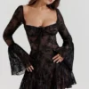 Analissa Black Lace Corset Dress