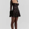 Analissa Black Lace Corset Dress