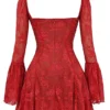 Analissa Scarlet Lace Corset Dress