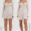 Analissa Vintage Cream Lace Corset Dress