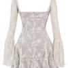Analissa Vintage Cream Lace Corset Dress
