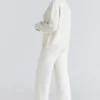 Andie Ivory Merino Wool Knit Trousers