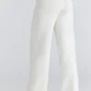 Andie Ivory Merino Wool Knit Trousers