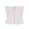 Angelica Crystal Satin Strapless Corset
