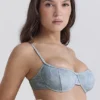 Antibes Blue Paisley Underwired Bikini Top