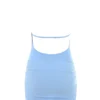 Anura Soft Blue Knit Halter Dress