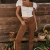 Apollo Tan Vegan Suede Trousers