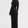 Arabella Black Velvet Corset Dress