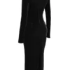 Arabella Black Velvet Corset Dress