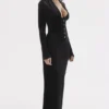 Arabella Black Velvet Corset Dress