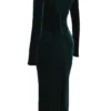 Arabella Forest Velvet Corset Dress