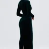 Arabella Forest Velvet Corset Dress