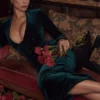 Arabella Forest Velvet Corset Dress