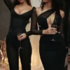 Araminta Black Long Sleeve Corset