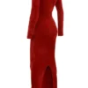 Aria Scarlet Chenille Sweetheart Dress