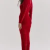 Aria Scarlet Chenille Sweetheart Dress