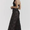 Artemis Black Lace Maxi Dress