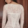 Artemis Vintage Cream Lace Maxi Dress