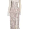 Artemis Vintage Cream Lace Maxi Dress