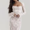 Artemis Vintage Cream Lace Maxi Dress