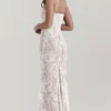 Artemis Vintage Cream Lace Maxi Dress