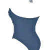 Aruba Deep Blue Gathered Swimsuit