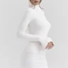 Hazel Ivory Cashmere Roll Neck Sweater