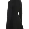 Aubrey Black Wool Knitted Cardigan Dress