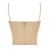 Audette Camel Structured Corset