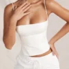 Audette White Structured Corset