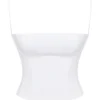 Audette White Structured Corset