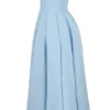 Audrey Tuscan Blue Strapless Midi Sundress