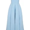 Audrey Tuscan Blue Strapless Midi Sundress