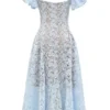 Austen Bluebell Floral Lace Midi Dress