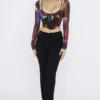 Ava Black Fold Front Trousers