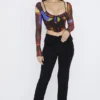 Ava Black Fold Front Trousers