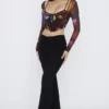 Ava Black Fold Front Trousers