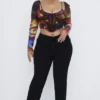 Ava Black Fold Front Trousers