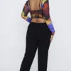 Ava Black Fold Front Trousers